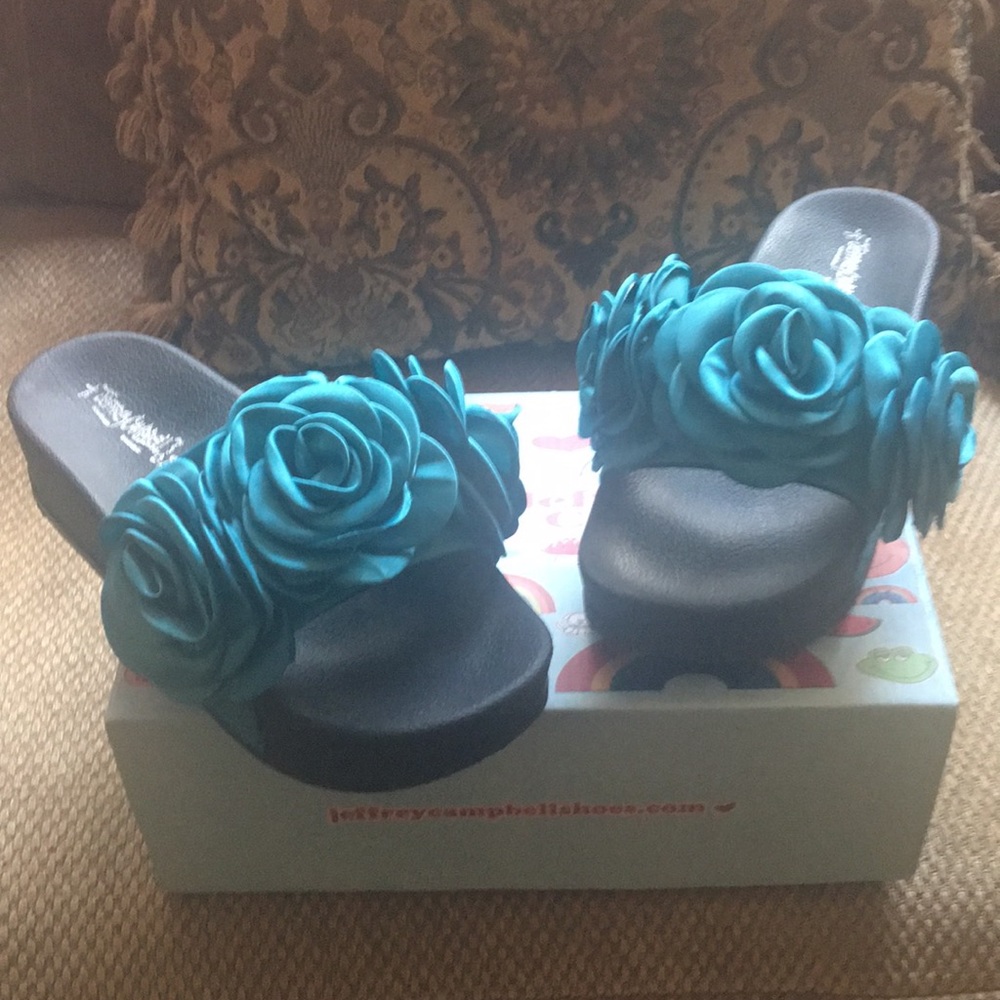 Free people /Jeffrey Campbell Edie Rose slides EUC